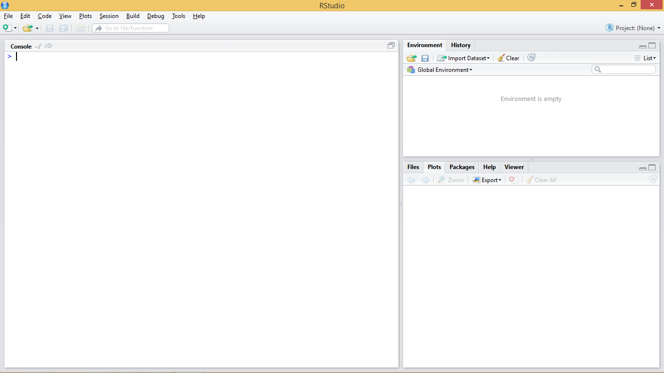 RStudio interface